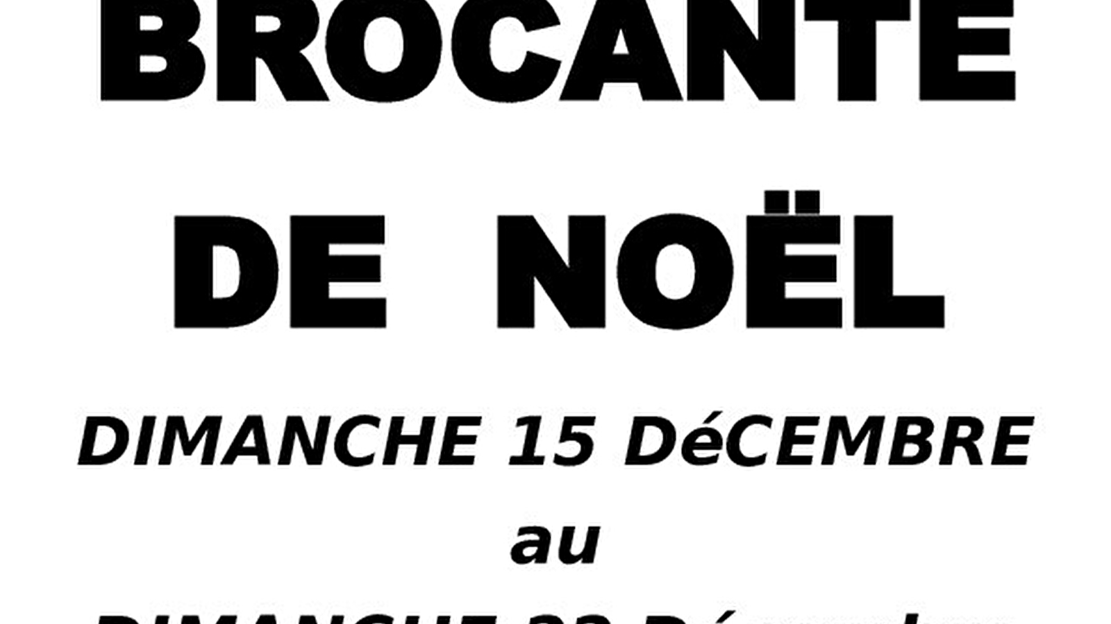 La brocante de Noël La-Bussière-sur-Ouche