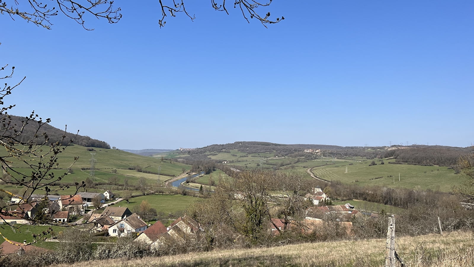 Point de vue sur les hauteurs de Crugey